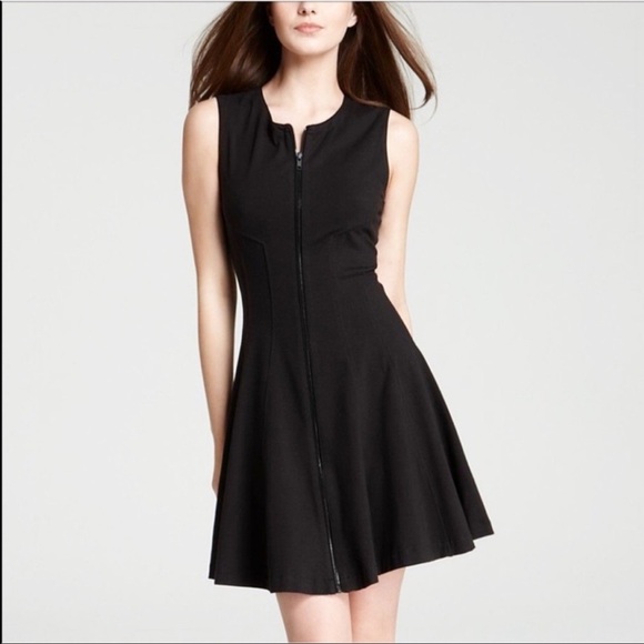 Theory Bonbi front zipper flare dress - Picture 1 of 7